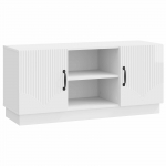 Telerikapp K&otilde;rgl&auml;ikega valge 102 x 34,5 x 47 cm Tehispuit