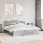 Voodiraam sahtliga peaga betoonhall 200 x 200 cm inseneripuit