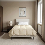 Talve tek Rapistatud cream 135 x 220 cm Mikrokiud