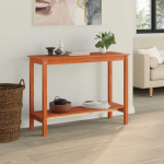 Konsoollaud riiuliga Vahapunane 110 x 40 x 80 cm Tahke m&auml;nd