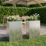 Aia istutuskast 2 tk h&otilde;bedane 50 x 30 x 75 cm roostevaba teras