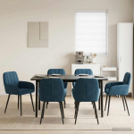 S&ouml;&ouml;gitoa Toolid 6 pcs Samet Sinine 57 x 50 x 85 cm