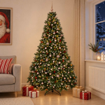 Kunstlik roheline j&otilde;ulukuulidega j&otilde;ulupuu 270 cm 300 LED-i