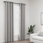 Linase v&auml;limusega pimendavad kardinad 2 tk hall 140x225 cm