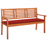 3-kohaline aiapink padjaga 150 cm, eukal&uuml;ptipuit