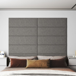Seinapaneelid 12 tk, helehall, 90 x 30 cm, kangas, 3,24 m&sup2;