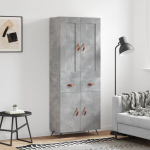 K&otilde;rge kapp, betoonhall, 69,5 x 34 x 180 cm,tehispuit