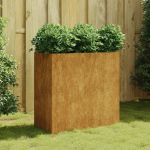 Taimekast, 80 x 40 x 80 cm, corten teras