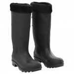 Eemaldatava voodriga kummikud, must, suurus 39, pvc
