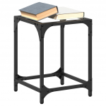 Diivanilaud, l&auml;bipaistev klaasplaat, 30x30x40cm, teras