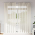 Voile kardinad varrastaskutega 2 tk kreemjad