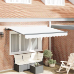 Sisset&otilde;mmatav varikatus valge 350 x 200 cm