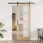 Liuguks pruun 78 x 211 cm puit ja metall