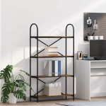 Raamatukapp Suitsetatud tamm 80 x 30 x 146 cm Tehispuit
