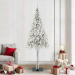 J&otilde;ulupuu koos 300 led-iga koos alusega valge 210 cm pe ja teras