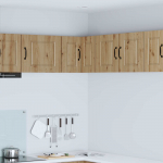 K&ouml;&ouml;gikapp riiuliga uksega k&auml;sit&ouml;&ouml;puu 57 x 57 x 40 cm tehispuit