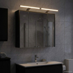 Vannitoa peeglikapp Must tamm 73,5 x 16 x 62,5 cm Tehispuit