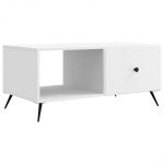 Kohvilaud Valge 90 x 50 x 40 cm Tehispuit