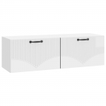 Rippuv TV kapp K&otilde;rgl&auml;ikega valge 98 x 31 x 30 cm Tehispuit