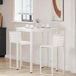 Baarilaud valge 110 x 55 x 105 cm tahke m&auml;nd