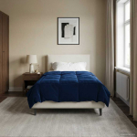 Talve tek Rapistatud Tumesinine 155 x 220 cm Mikrokiud