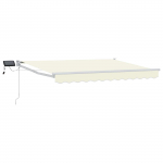 K&auml;sitsi juhitav varikatus koos LED-idega cream 3 x 2,5 m