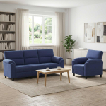 Diivanikomplekt 2 pcs Politsei sinine Samet