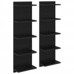 Seinariiul 2 pcs Must tamm 30 x 15 x 100 cm Tehispuit
