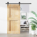 Liuguks naturaalne ja must 90 x 210 cm tahke m&auml;nnipuit