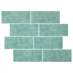 Subway plaat 50 pcs Hall roheline 29 x 21 cm Pol&uuml;uretaan ja PET