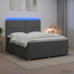 LED kastivoodiga madrats peaga Tumehall 140 x 200 cm kangas