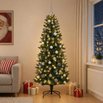 Tehis hingedega j&otilde;ulupuu koos kaunistustega 210 cm 300 LED-i