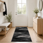 Vaip FLORNES kootud must PP 7 mm