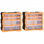 Mitme sahtliga organiseerija 12 sahtliga 2 tk 26,5 x 16 x 26 cm