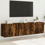 Seinale kinnitatavad telerikapid 2 tk, suitsutamm, 80x30x41 cm