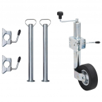 Haagise tugiratas 60 mm 2 tugitoru ja 3 klambriga