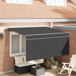 K&auml;igukohandatav varikatus antratsiit 300 x 200 cm kangas