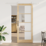 Liuguks kinnituskomplektiga 93x232 cm massiivne puit m&auml;nnipuit