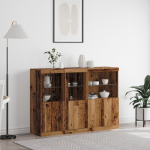 SIDEBOARD WITH LED LIGHTS TAASTATUD PUIT 142.5X37X100 CM T&Ouml;&Ouml;DELDUD PUIT