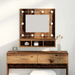 Peeglikapp peeglituledega vana puit 60 x 31,5 x 62 cm tehispuit