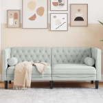 Diivan helehall 174 x 74,5 x 70,5 cm samet