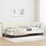 Nurga voodiraam cream 100 x 200 cm Samet
