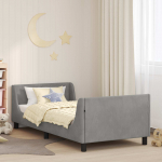 Laste voodiraam peatoega peaga Helehall 80 x 200 cm Samet