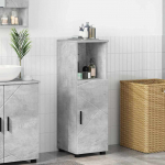 Vannitoa kapp betoonhall 30 x 35 x 95 cm tehispuit & metall
