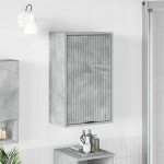 Vannitoa kapp betoonhall 39 x 23,5 x 65 cm tehispuit & metall