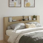 Peats riiuliga Sonoma tamm 200 x 16,5 x 103,5 cm Tehispuit