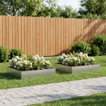 Aia istutuskast 2 tk h&otilde;bedane 80 x 80 x 20 cm roostevaba teras