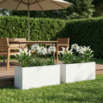 Aia istutuskast 2 tk valge 100 x 30 x 50 cm