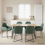 S&ouml;&ouml;gitoa Toolid 6 pcs Samet Mere Roheline 55 x 50 x 84 cm