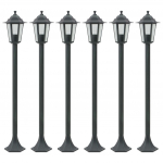 Aialatern, 6 tk, e27 110 cm, alumiinium, tumeroheline